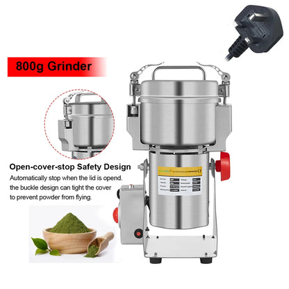 Biolomix 800g 700g grãos especiarias hebals cereais café moedor de alimentos secos moinho máquina moagem gristmill farinha em pó triturador