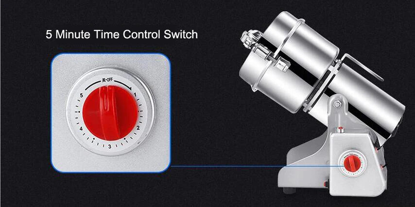 Moedor De Ervas De Alimentos Secos, Máquina De Café, Grão, Moinho De Especiarias, Misturador De Trigo De Medicina, Grande Capacidade Livre, 800G, 3000W