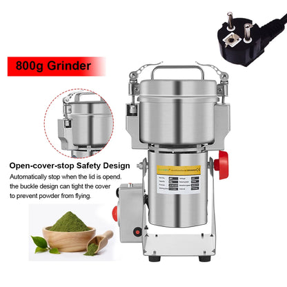 Biolomix 800g 700g grãos especiarias hebals cereais café moedor de alimentos secos moinho máquina moagem gristmill farinha em pó triturador