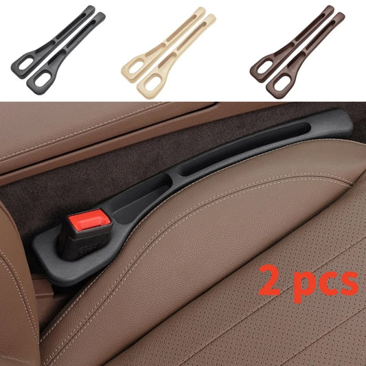 2pc assento de carro gap filler organizador pu à prova dwaterproof água assento de carro gap plug tira com 2 sulcos assento gap armazenamento auto interior accessorie