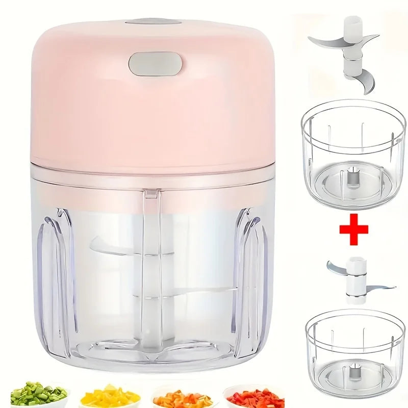 Cortador de Alimentos Elétrico, mini alho espremedor, moedor de carne, vegetal chopper, cozinha gadgets