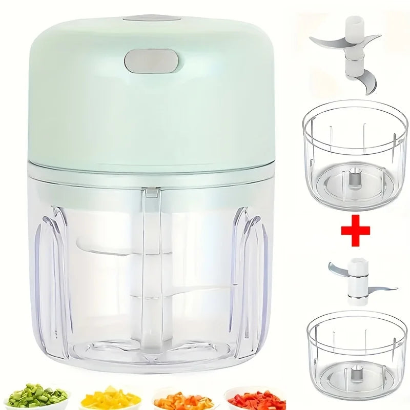 Cortador de Alimentos Elétrico, mini alho espremedor, moedor de carne, vegetal chopper, cozinha gadgets