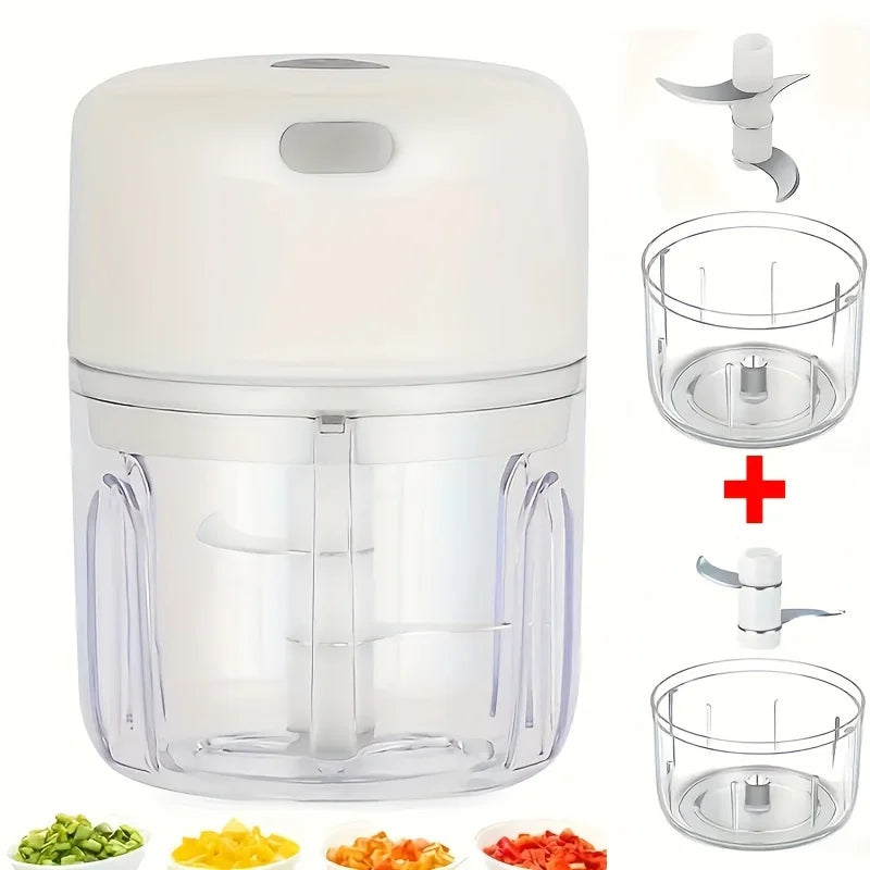 Cortador de Alimentos Elétrico, mini alho espremedor, moedor de carne, vegetal chopper, cozinha gadgets